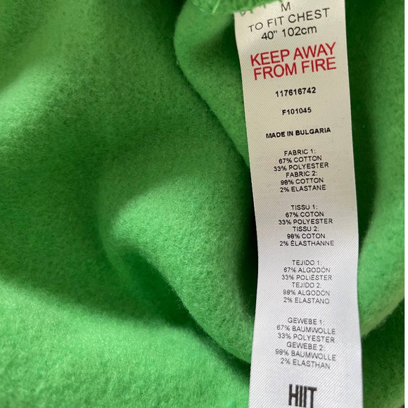 HIIT Men's Green Crew Neck Drop Shoulder Oversized Pullover Sweatshirt - Picture 8 of 8